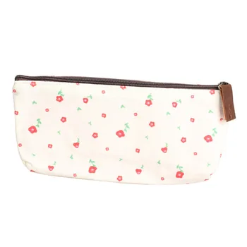 

Hot Sale Floral Pencil Case Countryside Style Fabric Stocking Filler Wallet Student Pen Storage Bag Gift