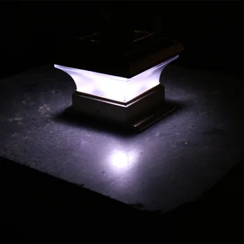 

4 Inches Solar Powered Light Outdoor Garden Deck Patio Fence Pathway Post Light for Posts JDH99