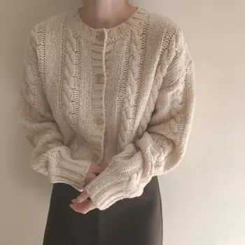 

CESIUM Knitted Women Sweater Cardigan Office Wear Single Breasted virgin killer Sweaters Female 2020 Autumn Spring Cardigan