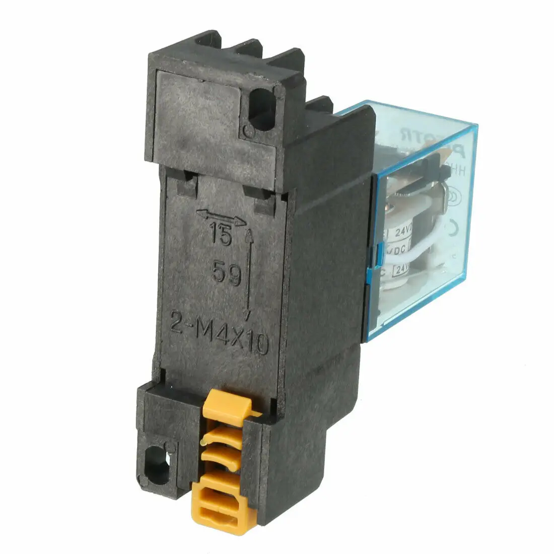 DC 24V Катушка 8 Pin DIN рейка электромагнитное реле питания 8 Pin 10A MY2J w база
