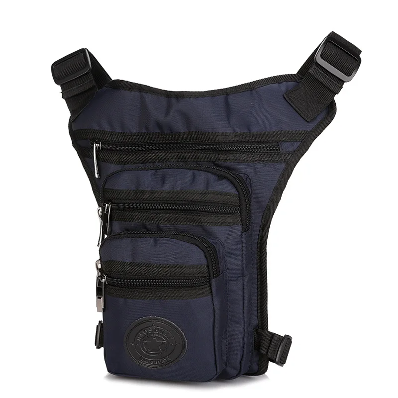 Водонепроницаемая нейлоновая Повседневная сумка на плечо с ремнем для ног, мужская сумка через плечо, мужская сумка-мессенджер, многофункциональная сумка для инструментов - Цвет: Navy