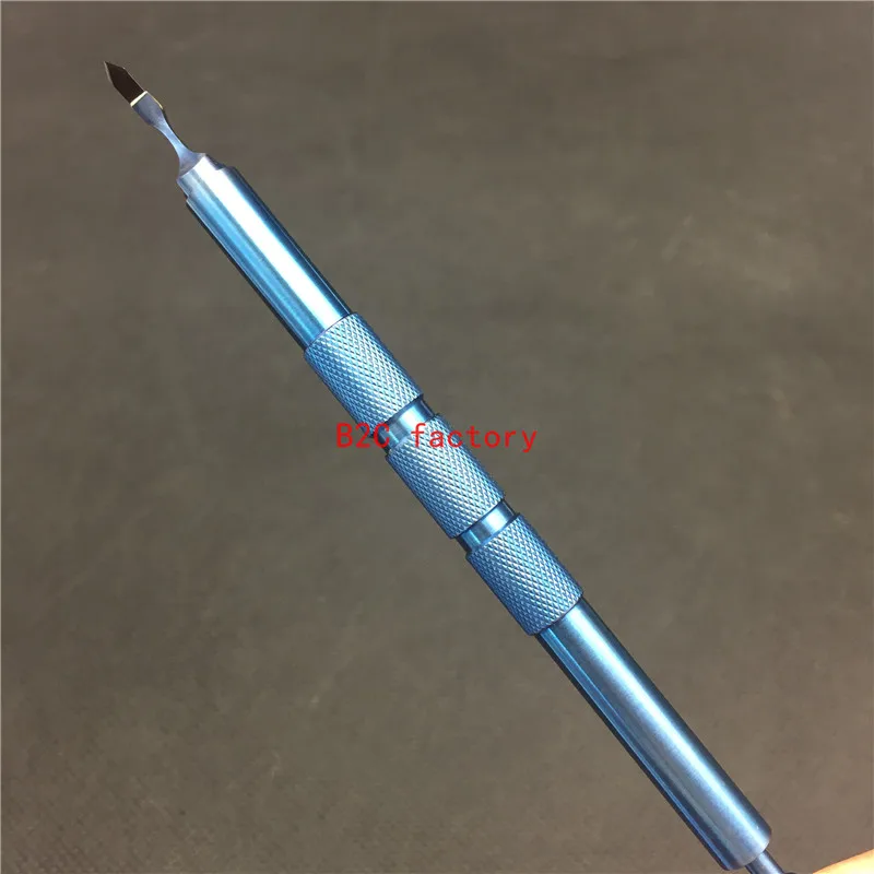 ophthalmic black diamond Blades opthalmic Elbow Double Lancet knife