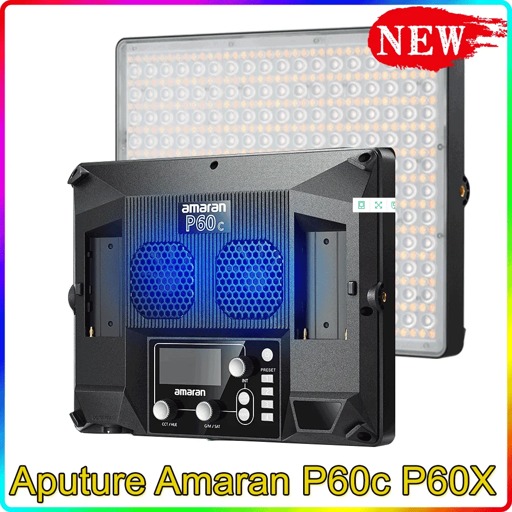 P60x Bi-color LED Panel Photography Light 2500K-7500K Suitable Sidus Link App P60c RGBWW Full-color Aputure Amaran | Электроника