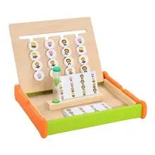 Деревянные Монтессори четыре цвета игры правого развития мозга шаблон распознавания познавательный детские развивающие игрушки
