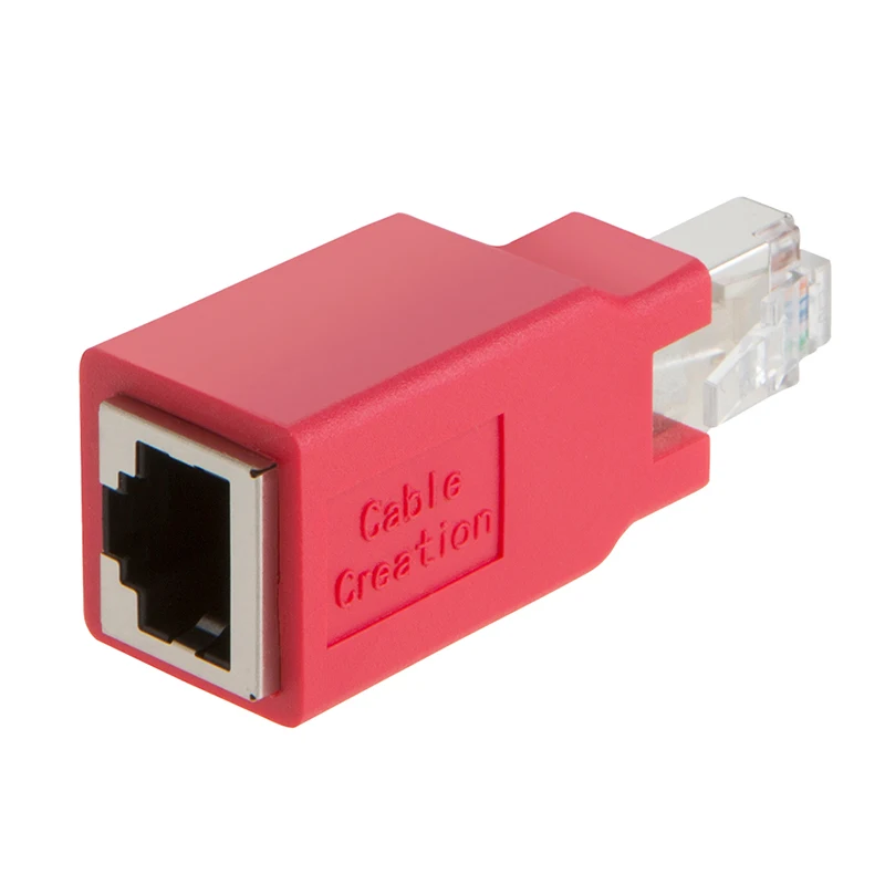 КРОССОВЕР) адаптер, Cat6/Cat5e Ethernet RJ45 мужской/женский адаптер для подключения 2 компьютеров со стандартным кабелем LAN