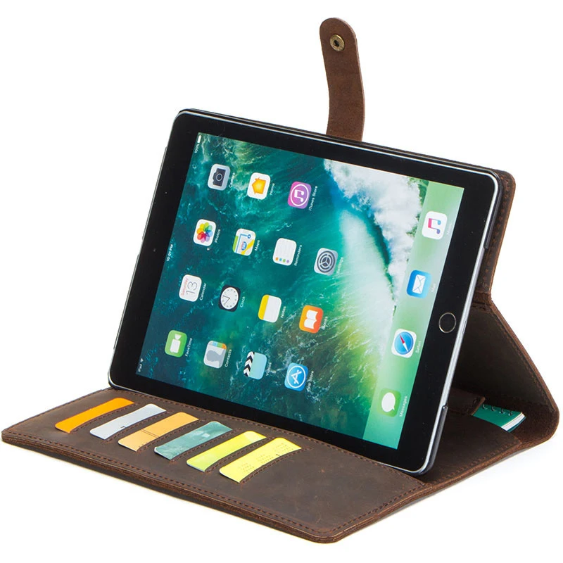 Чехол для iPad Pro 9 7 5 6 Air 1 2 чехол подставка планшета из натуральной кожи Mini 4 с