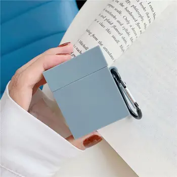 

Fashion Fashion Cute Colorful Candy Color Squares Soft Silicone Protective Cover Shockproof Case Skin With Lanyard for Airpods
