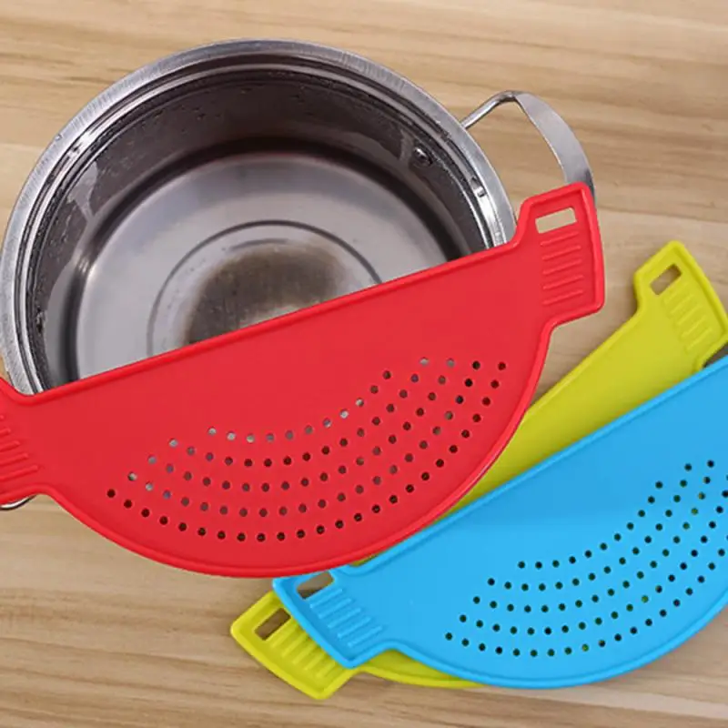 Description Picture 5 of itemPlastic Pot Funnel Strainers Water Filters Rice Accessories Handle Type Fruit Vegetable Wash Colander Kitchen Gadgets