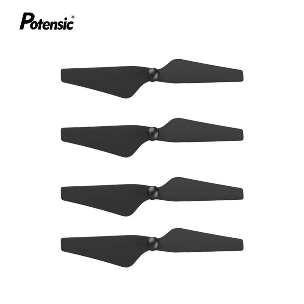 Potensic 4 шт. пропеллеры запасные части T18 T25 T35 D20 D50 D80 Квадрокоптер радиоуправляемый самолет Дрон основной пластиковый пропеллер лопасти - Цвет: D50 Propellers