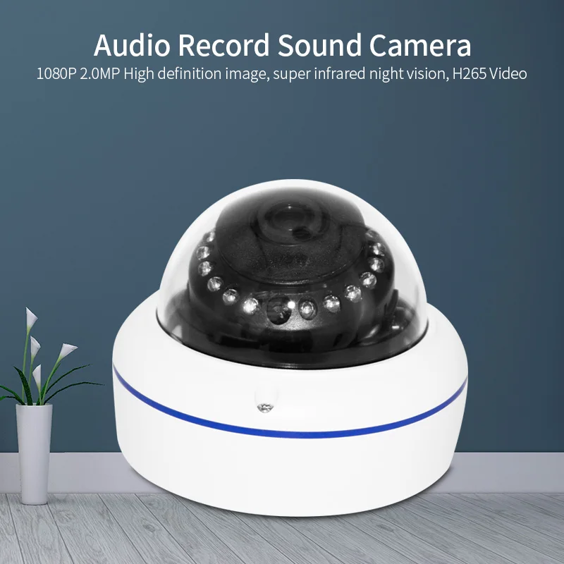 H.265 5MP 3MP IP камера антивандальная купольная камера видеонаблюдения H.265 5MP 3MP 2MP IP камера DC 12 В 48 в PoE