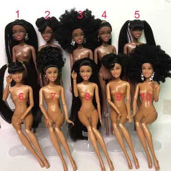 Kids Gift 30CM African Black Doll Moveable Joint Body Doll Toys For Girls 1