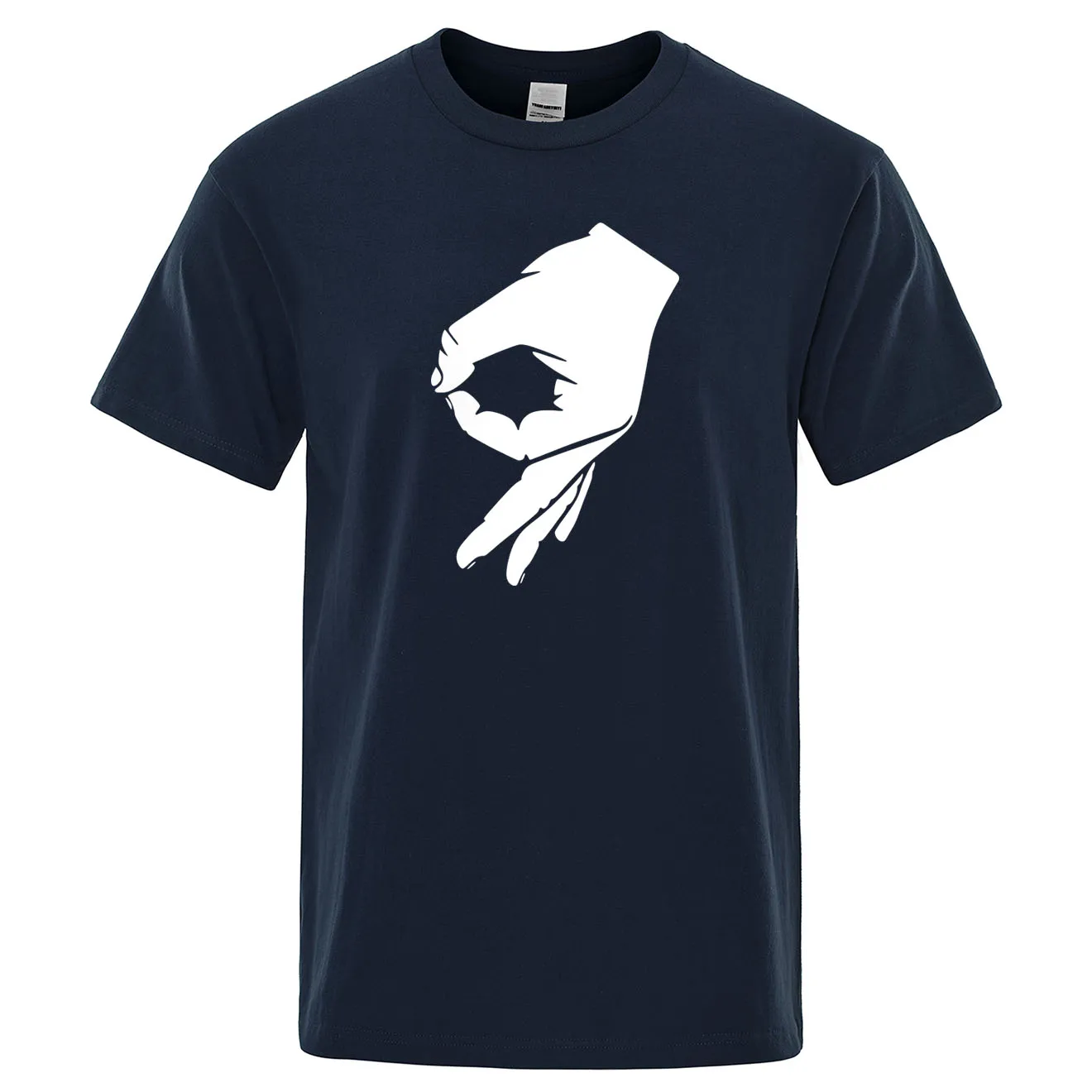 Okay Hand Sign футболка Finger OK Мужская модная футболка хипстер с коротким рукавом мужская футболка летние хлопковые топы брендовая футболка