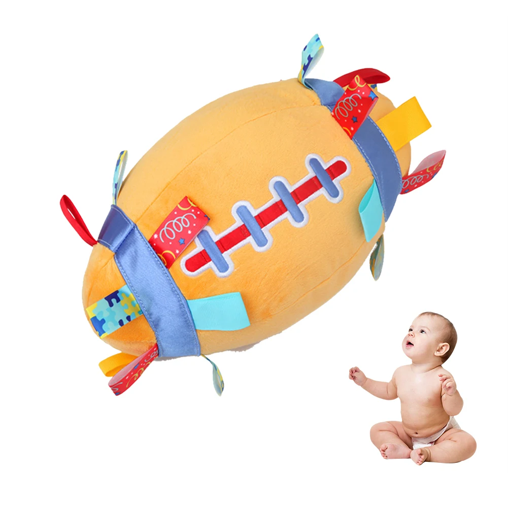 

Outdoor Sports Soft Jingle Toys Bell Early Education Baby Plush Rugby Grab Force Training Entertainment Hand Catching Stuffed