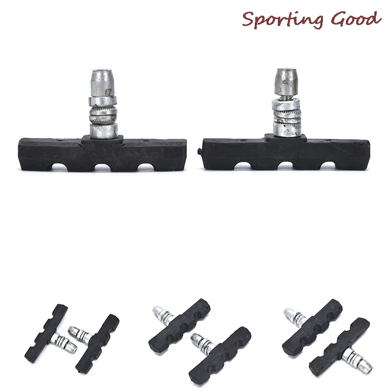1 Pair Bicycle Break Shoes Brake Pads Holder Rubber Mountain Bike Bicycling New