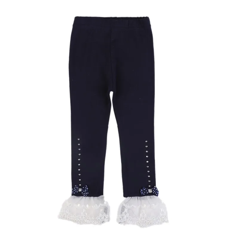 

Autumn Casual Children Floral Lace Design Pants Girls Skinny Trousers Pencil Pants Bottoms