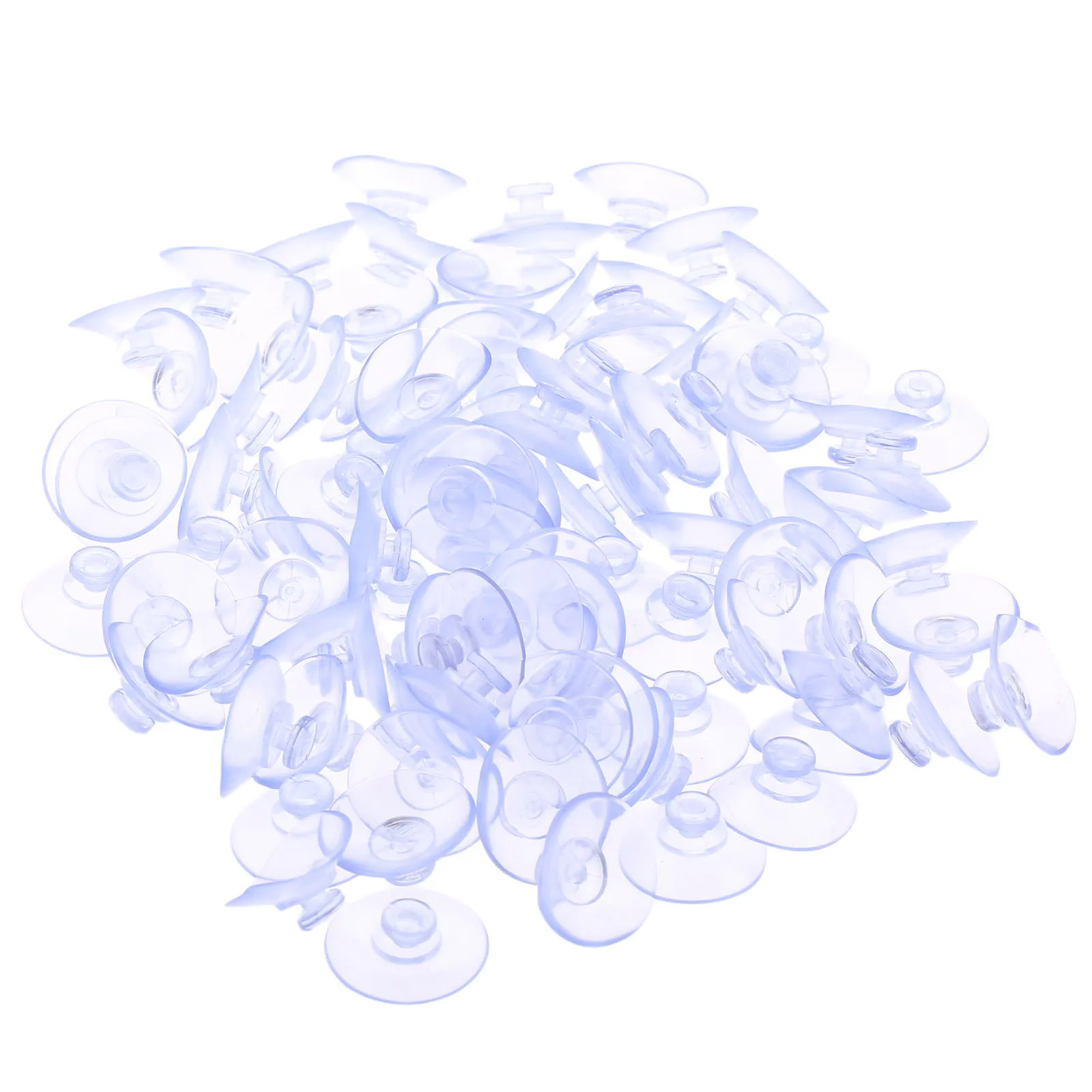 

100Pcs 20mm Clear Sucker Suction Cups Mushroom Sucker Pads Hook Hanger For Window Kitchen Bathroom Doll Toy Fridge Car Glass