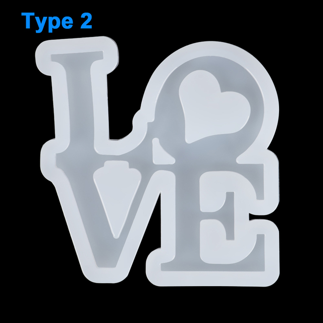 Uppercase Letters Resin Mold Capital Silicone Soft Resin Mould UV Epoxy Jewelry Keychain Pendant Making Tools