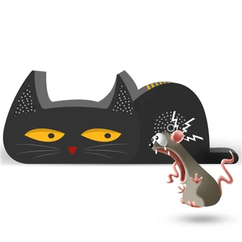 

2020 Ultrasonic Cat Shape Super Mouse Repeller High Power Pest Repellent Insect Killer for Cockroaches Ants Flies Mosquitoes