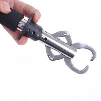 

Fish Fetching Device Clamp Stainless Steel Lure Fish Lip Grip Holder T-shaped Control Fishing Grabber Fishing Supplies