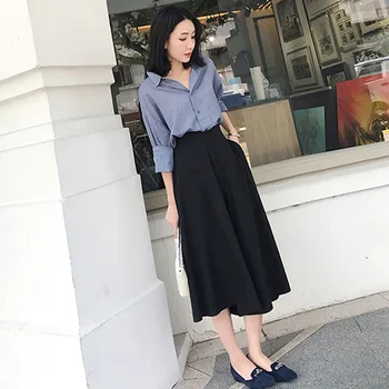

Set Female 2020 Spring And Summer New Korean Fashion Temperament Shirt Chic Wide-leg Pants Two-piece Women's Clothing