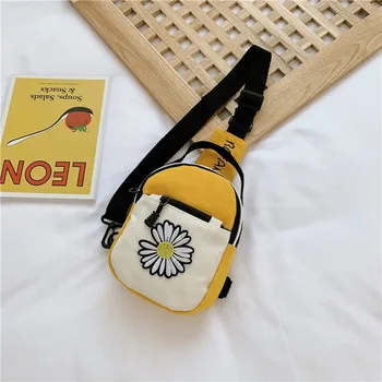 

2020 new women's bag Harajuku Japanese street shooting canvas bag girl jumpy Korean mobile phone bag chest bag crossbody bag