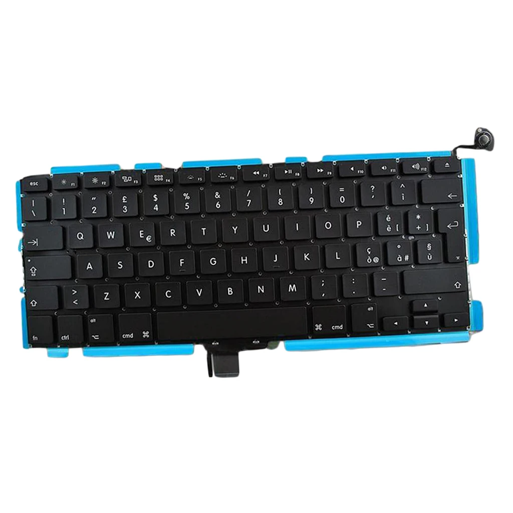 Portuguese UK German Layout Replacement Keyboard for Apple MacBook Pro A1278 MB466 MB477 MB990 Keyboard Repair Part Brand New