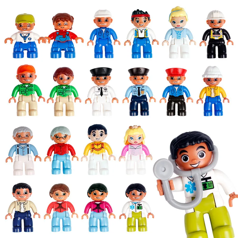 Совместим с конструктором Duplos игрушки для детей фигурки модель куклы