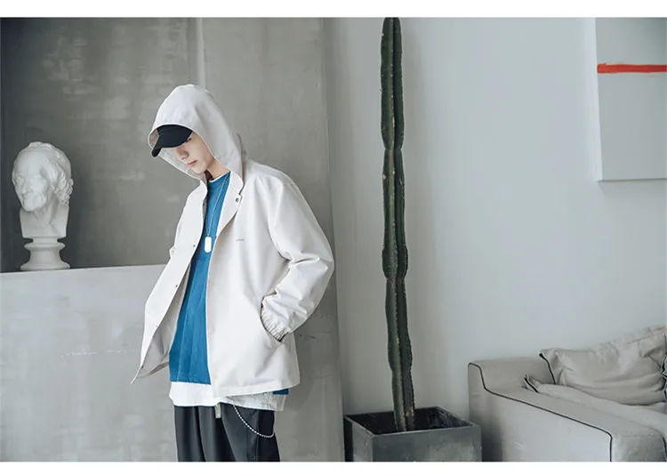 Una Reta, куртка с капюшоном в стиле хип-хоп, мужская, осенняя, новая, модная, Harajuku, с принтом, спортивный костюм, пальто, мужская уличная куртка, пальто