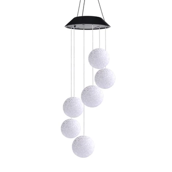 

Outdoor Solar LED Ball Light Colorful Wind Chime Light Decoration Lamp LXY9