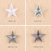 Shop Stars Embroidered Patches - 1Pc Sew-On and Iron-On - Gold, Silver, Red, Black, Blue, Pink - Clothing Appliques, Craft Stickers, Stripes Online - Image 4