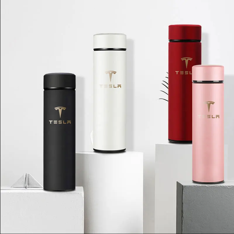 500ml Smart Tesla Thermos Bottle w/ Temperature Display