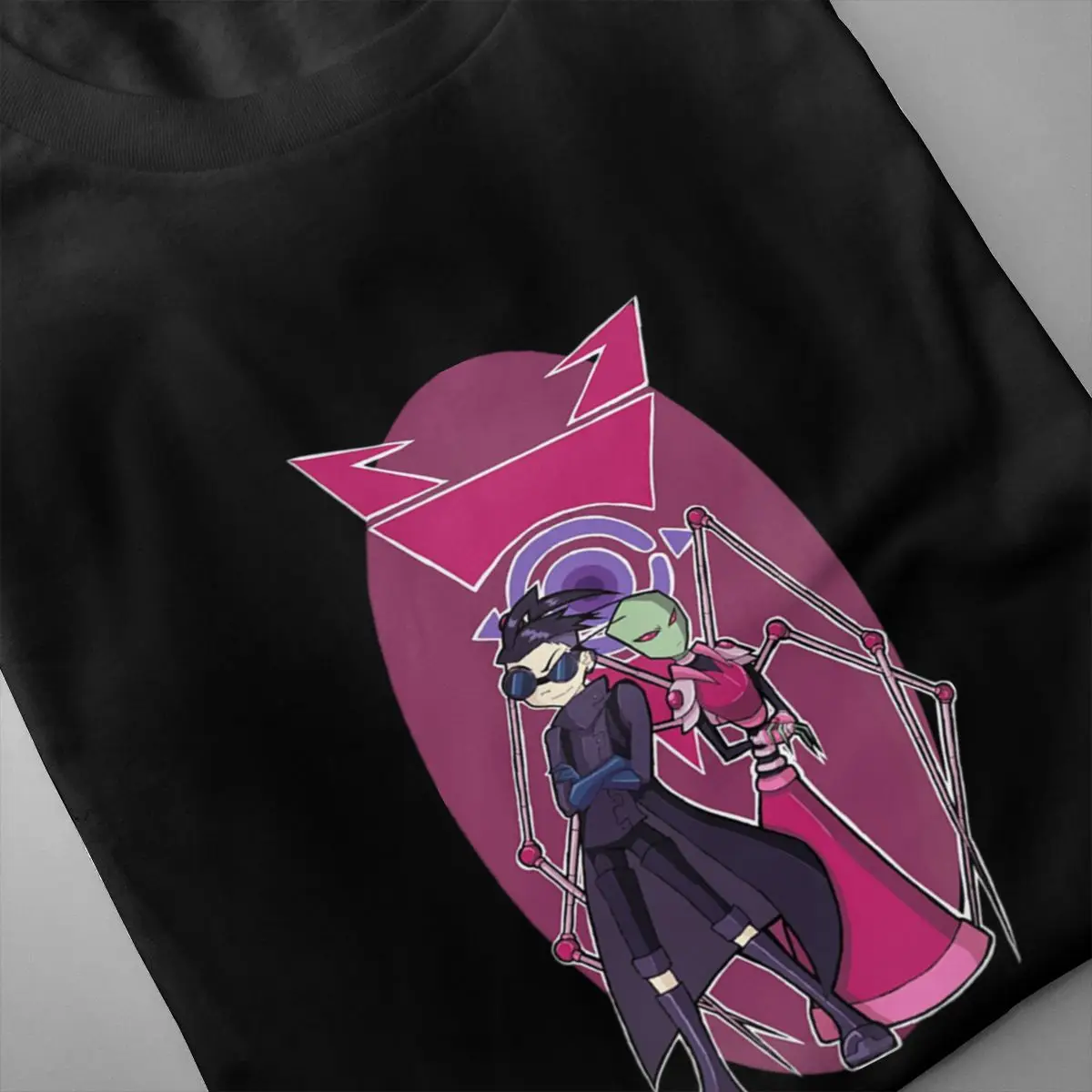 Invader Zim Sticker Casual O-Neck Men's Short Sleeve T-shirt 100% Cotton Tee Shirt Printed men clothes 2019 Invader Zim Sticker Casual O-Neck Men's Short Sleeve T-shirt 100% Cotton Tee Shirt Printed men clothes 2019