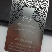 На заказ металлическая визитная карточка Выгравированная дыропробивная нержавеющая сталь