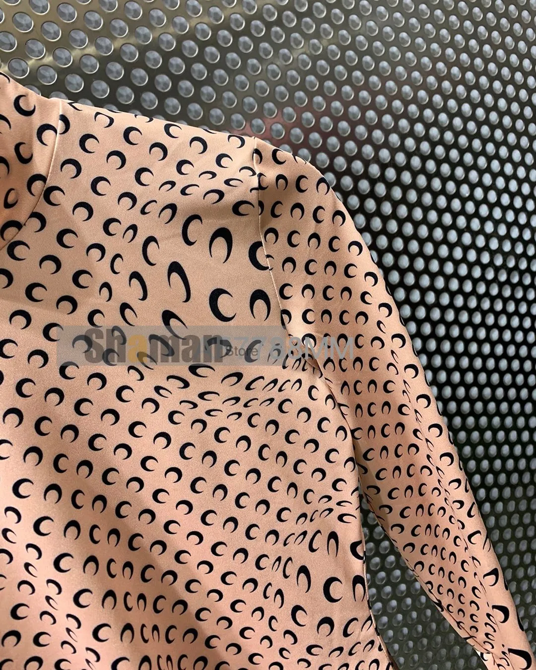 [EAM] Women Blue Plaid Stitch Bandage Blouse New