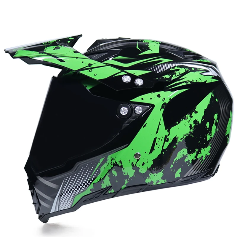 Высокое качество moto rcycle шлем внедорожные гонки мото кросс шлем casco moto capacete dirt bike шлем с объективом - Цвет: b2