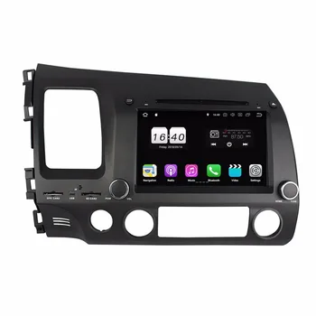 

support steering wheel Android 8.1 For Honda CIVIC 2006-2011 left hand 2GB RAM Car DVD Player GPS Navi Radio wifi 4G car radio