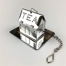 Новинка, шаровая сетка для заварки чая из нержавеющей стали, фильтр-фильтр с крючком, шар для специй в виде листка чая с веревкой, цепочка для дома, кухонные инструменты