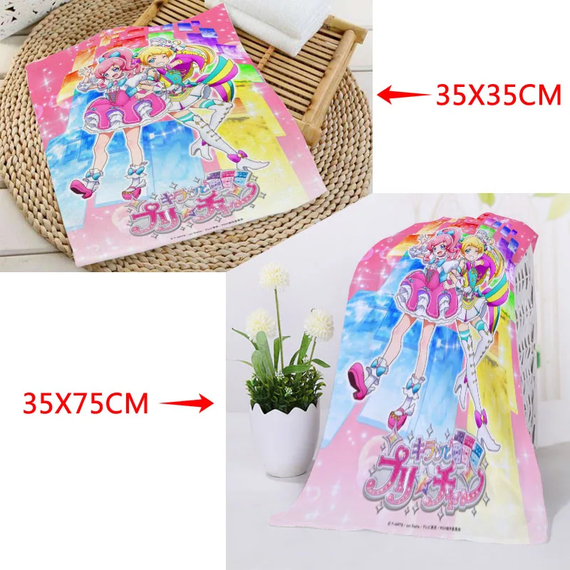 35x35 см, 35x75 см полотенца на заказ Idol Time Pripara печатные квадратные полотенца микрофибра Абсорбирующая сушка банные полотенца мочалка