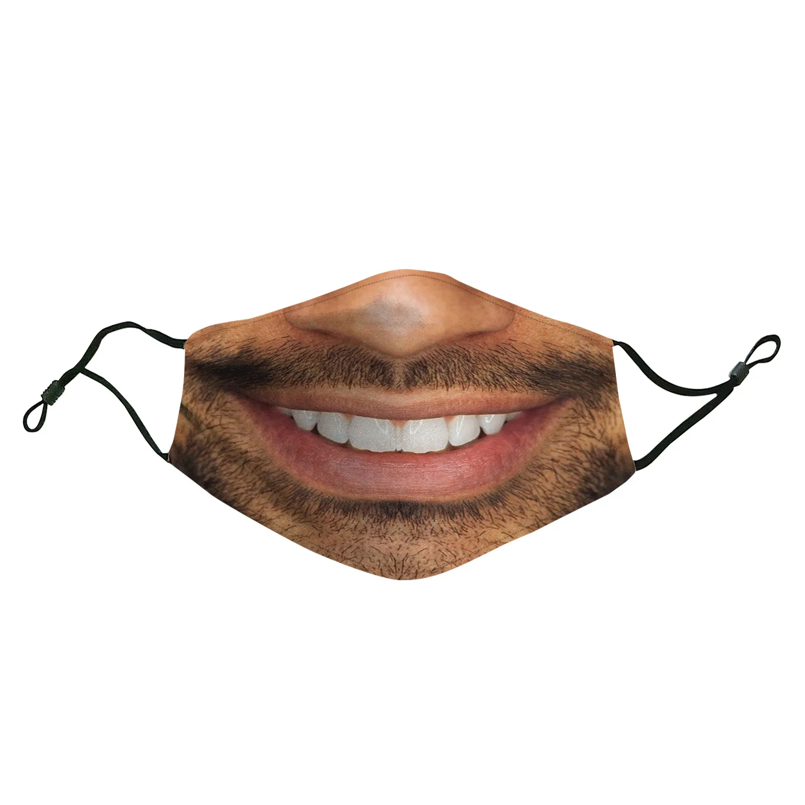 3D Funny Mask Hot Fashion Funny Face Masks Washable Reusable Cotton Maske Cosplay Mascarillas Headband Masques Cubrebocas