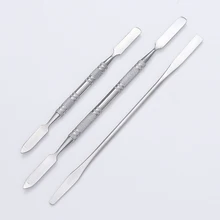 Двухсторонняя ложечка для ногтей гель для наращивания ногтей щетка из нержавеющей стали для наращивания ногтей оборудование для дизайна ногтей