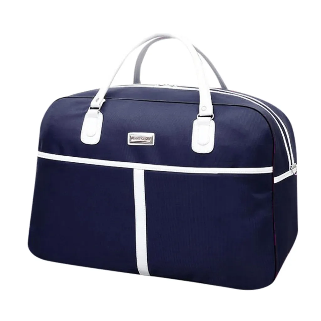 OCARDIAN, новинка, Женская Высококачественная Складная модная дорожная сумка, Оксфорд, ручная дорожная сумка для переноски, Мужская модная вместительная сумка - Цвет: Dark Blue M