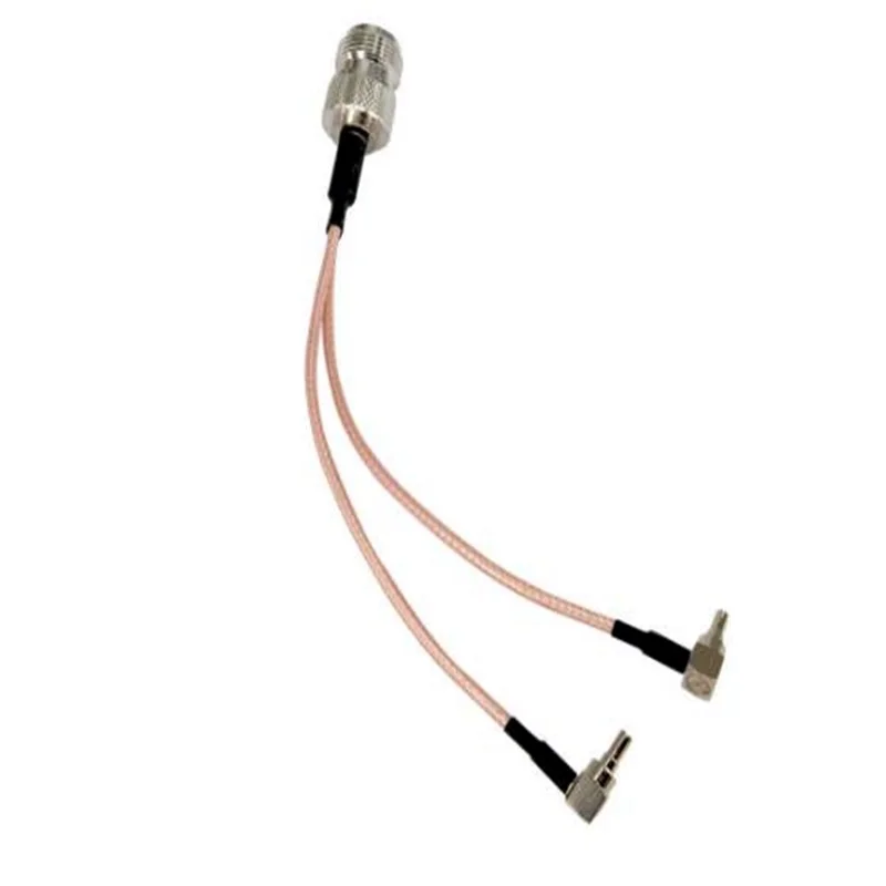 Антенный кабель N Female to 2 X TS9/CRC9 Male сплиттер-Сумматор Y-образный RG316 15 см for3G/4G