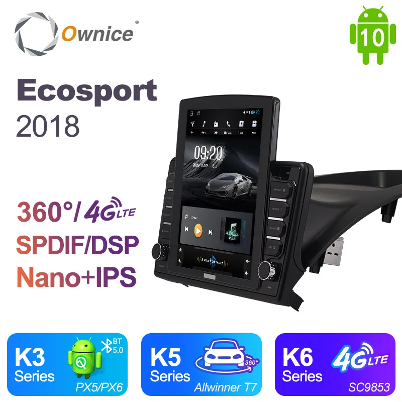 Автомагнитола Ownice 2 Din для Ford Ecosport 10 0 автомобильный радиоприемник GPS-навигация