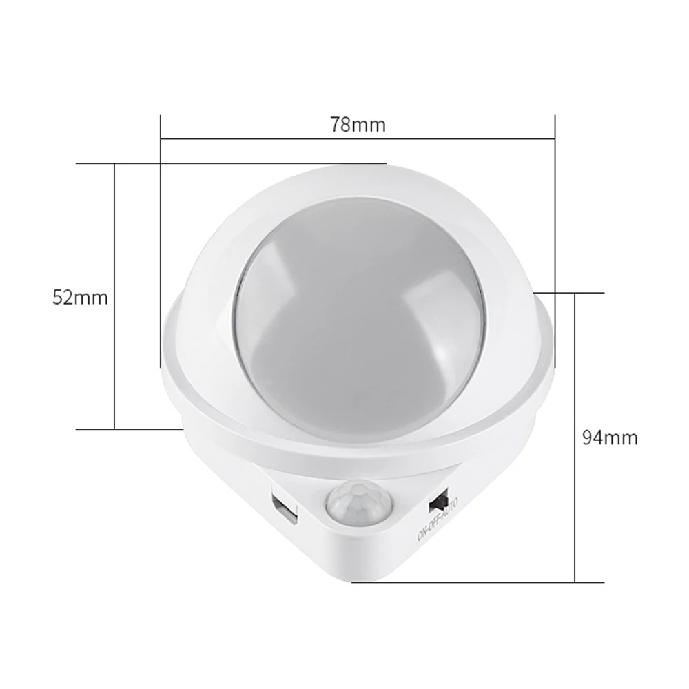 Water Drop 360 Degree Rotating Night Light Human Body Infrared Induction Home Universal LED Sconces For Baby Room Wall Lamp home depot dinosaur light