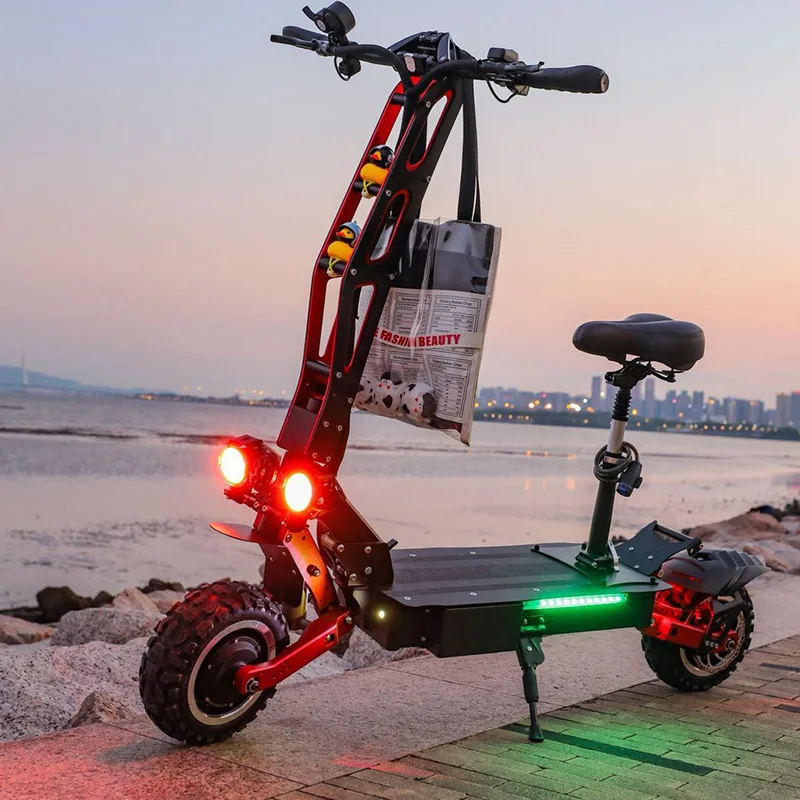  3200W 60V Electric Scooter 2 Electrico Motor Skateboard 95KMH Longboard Adult E Scooter Foldable Pa