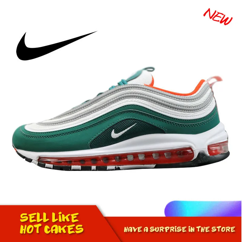 Оригинальные подлинные мужские кроссовки для бега Nike Air Max 97 LX, удобная спортивная обувь на открытом воздухе, прочная Новинка 2019 921522-300