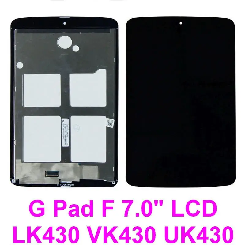 ЖК-дисплей для LG G PAD 7 0 VK430 LK430 UK430 K430 сенсорный экран с дигитайзером и рамкой в