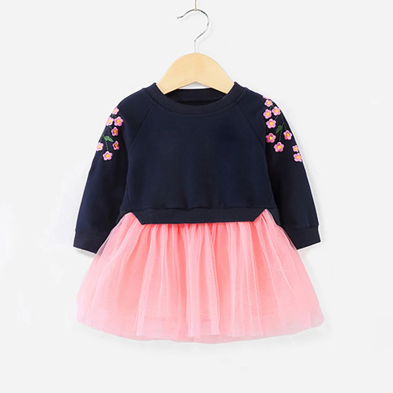 Sodawn/комплекты одежды для маленьких девочек милый детский костюм для девочек осеннее платье Сетчатое платье принцессы рождественские наряды От 1 до 5 лет