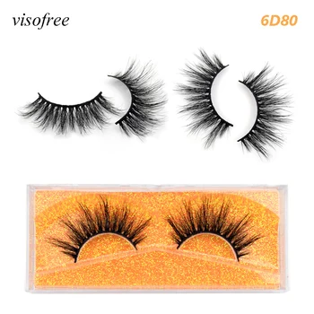 

Visofree 5D mink lashes wispy full stripe maquiagem eyelashes handmade 3D lashes mink faux cils makeup eye lashes beauty 6D80