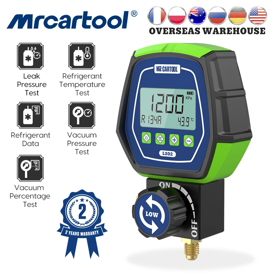 Тестер утечки хладагента MRCARTOOL L202 для кондиционеров систем отопления вакуума